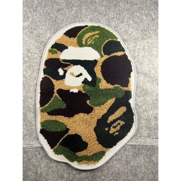 Bape Head Green Camo Non Slip Back - Picture 1 of 4